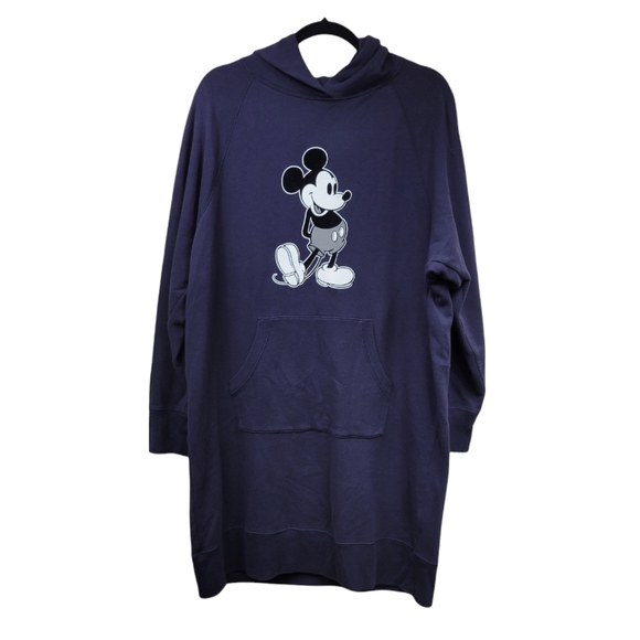 Uniqlo Navy Blue Mickey Mouse Sweater Dress | Size XL - Picture 1 of 9